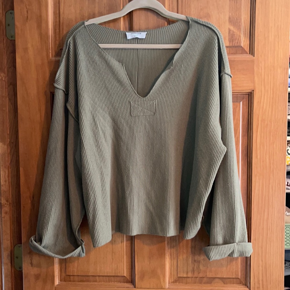 Double Zero Olive green sweater
